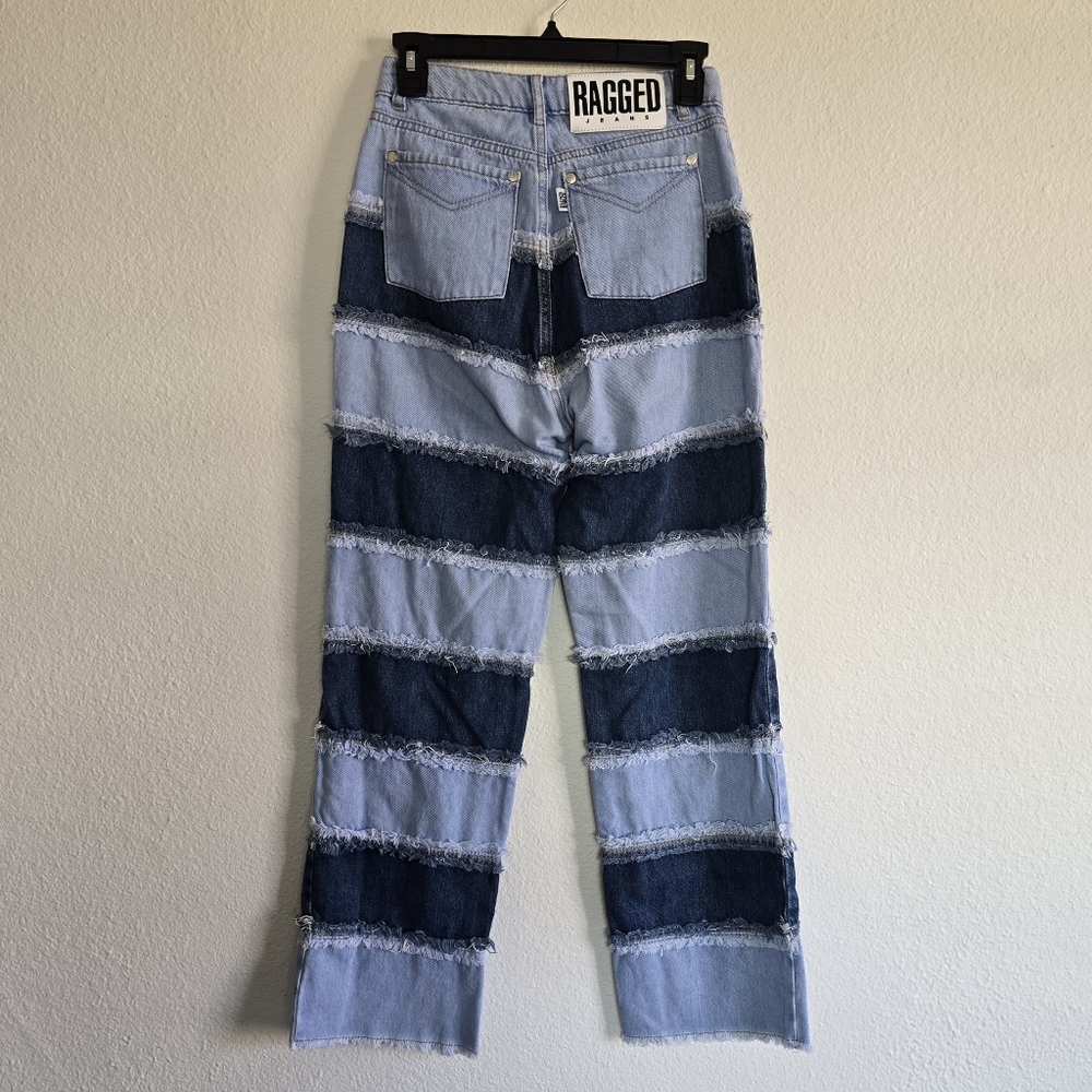The Ragged Priest High Rise Patchwork Jeans - Picture 2 of 7